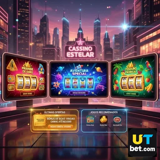 Ilustração de Descubra os Melhores Jogos de Slots e Live Gaming no utbet