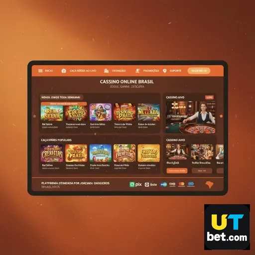 Ilustração de Descubra os Melhores Jogos de Slots e Live Gaming no utbet