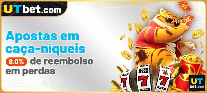 Interface do aplicativo cassino utbet em smartphone.